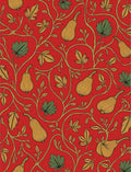 Ornate Pear Vine Botanical Pattern Rug