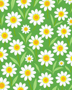 Whimsical Daisy Pattern Rug