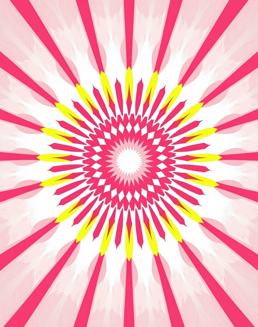 Radiant Sunburst Intricate Mandala Design Rug