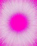 Bold Pink Radiant Burst Pattern Rug