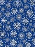 White Starburst Pattern With Swirls Rug