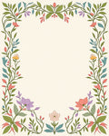 Vining Floral Nature Patterned Rug