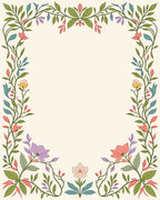 Vining Floral Nature Patterned Rug