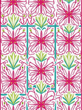Bold Floral Tile Inspired Pattern Rug