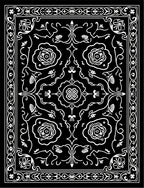 Vintage Floral Arabesque Design Rug