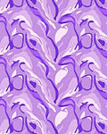 Abstract Lilac Swirls Pattern Rug