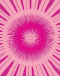 Vibrant Radiating Starburst Pattern Rug