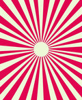 Radiant Sunburst Crimson Lines Rug