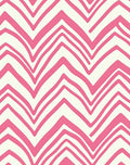 Pink Wavy Zigzag Pattern Rug