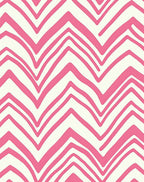 Pink Wavy Zigzag Pattern Rug