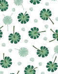 Green Leaf Tropical Pattern Rug