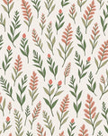 Delicate Floral Botanical Pattern Rug