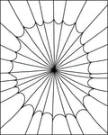 Monochromatic Spiderweb Pattern Rug
