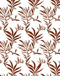 Brown Botanical Branch Pattern Rug
