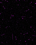 Cosmic Pink Dot Scattered Pattern Rug