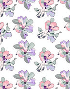 Pastel Floral Watercolor Design Rug