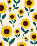 Sunflower Garden Pattern Rug