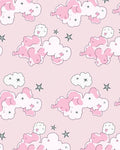 Pink Cloud And Star Pattern Rug