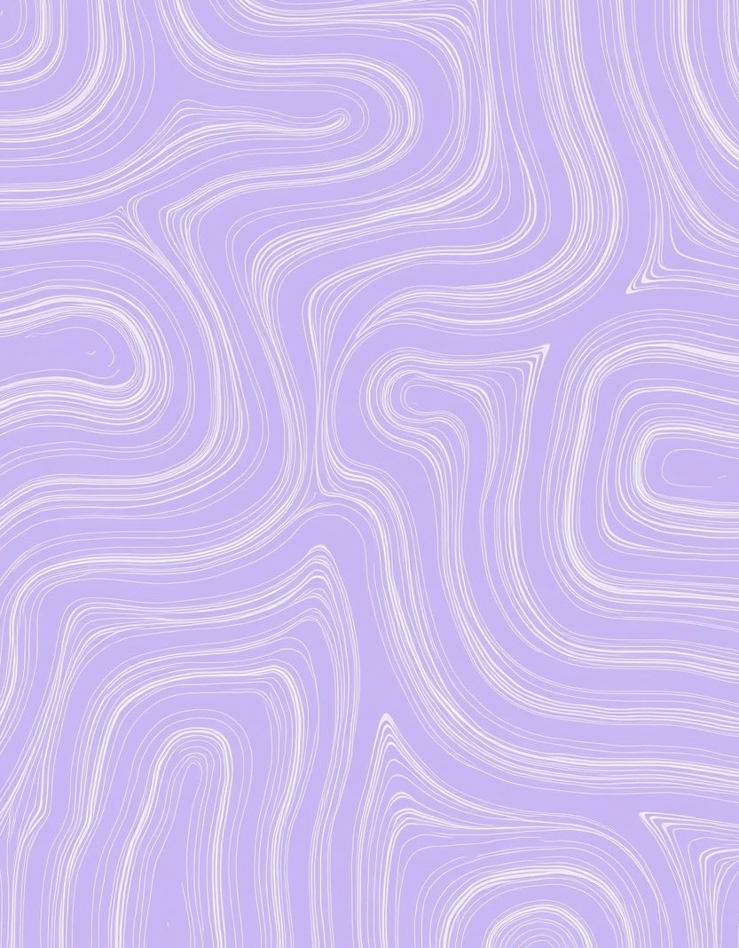 Lavender Swirl Abstract Liner Rug