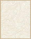 Light Wood Grain Swirl Pattern Rug