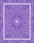 Ornate Mandala Patterned Violet Rug