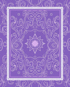 Ornate Mandala Patterned Violet Rug