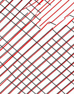 Bold Red And Black Grid Pattern Rug