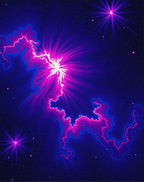 Cosmic Nebula Swirl Bright Design Rug