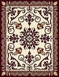 Ornate Floral Pattern Design Rug