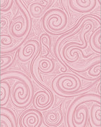 Pink Swirls and Triangles Pattern Rug