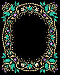 Ornate Floral Swirls Pattern Rug