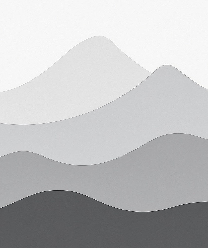 Subtle Layered Gray Hill Design Rug