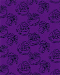 Bold Floral Sketch Purple Rug