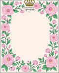 Pink Floral Crown Design Rug