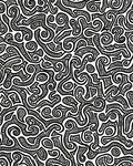 Curvy Ink Blot Pattern Rug