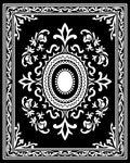 Classic Black White Floral Mandala Pattern Rug