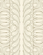 Elegant Floral Scroll Print Rug