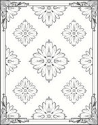 Classic Floral Scrollwork Pattern Rug