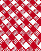 Bold Red White Diagonal Stripe Pattern Rug