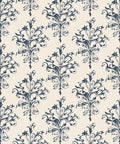 Ornate Floral Cream Navy Pattern Rug