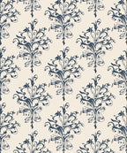 Ornate Floral Cream Navy Pattern Rug