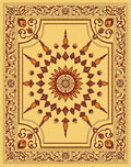 Sunburst Floral Intricate Pattern Rug