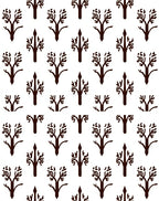 Stylized Tree Pattern Design Rug