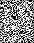 Abstract Swirls and Triangles Pattern Rug
