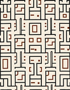 Abstract Geometric Lines Pattern Rug