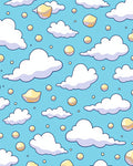 Cloudy Sky Whimsical Pattern Rug