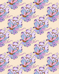 Pastel Swirl Floral Pattern Rug