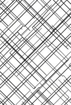 Black White Linear Geometric Design Rug