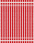 Bold Red Vertical Stripe Pattern Rug