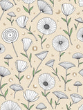 Whimsical Botanical Garden Pattern Rug
